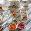 Bamboo 9" Triple Bowl Server - White/Natural