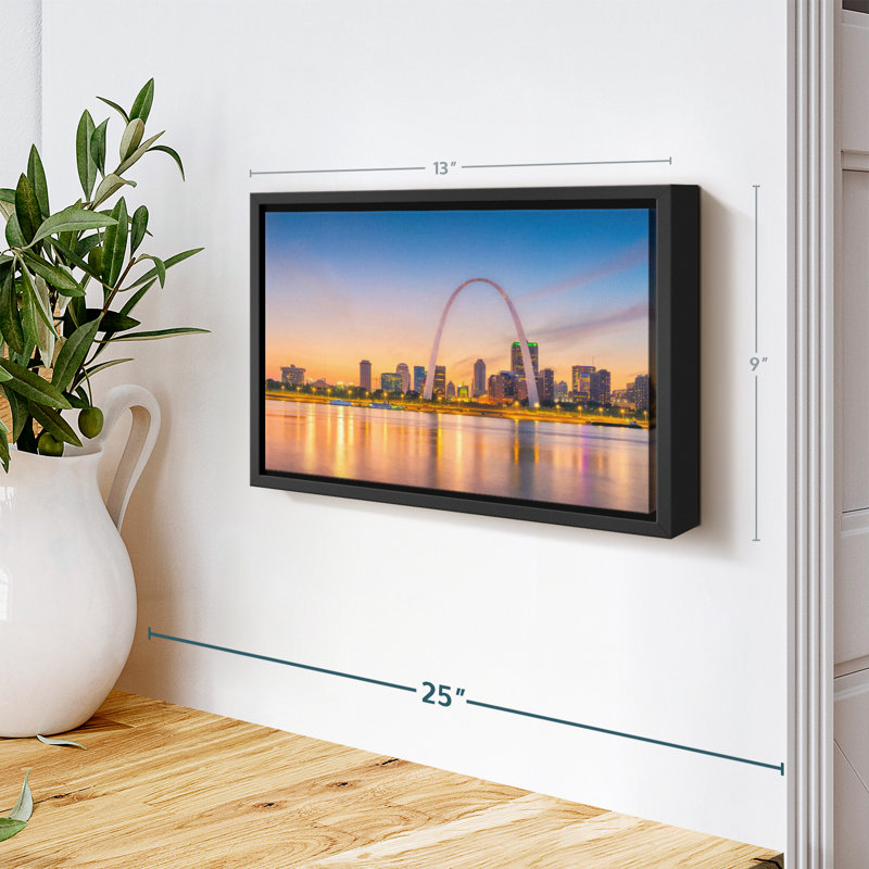Impression sur toile Saint Louis Gateway Arch, H 9 po x l 13 po