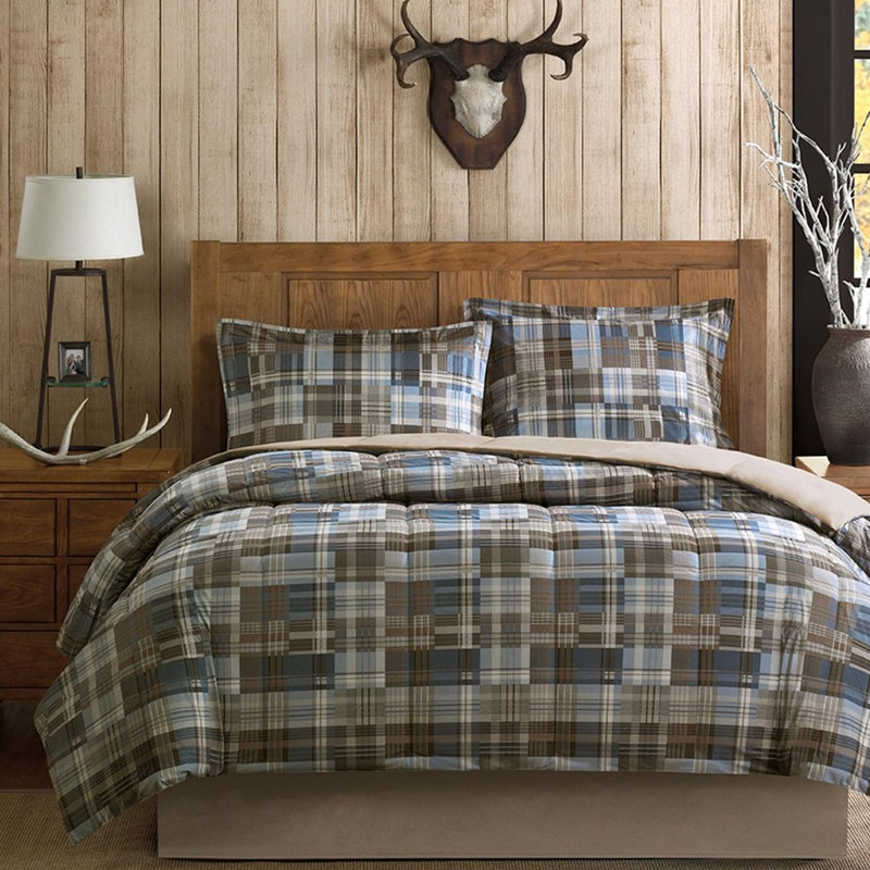 Édredon en duvet synthétique Mini, Édredon double / grand et 2 taies décoratives