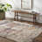 Rectangle Harmoney Abstract Machine Woven Polyester/Polypropylene Area Rug in Navy/Red-88077835