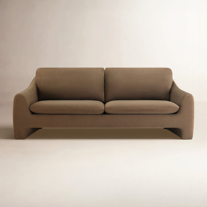 Elodie 87'' Upholstery Sofa, Brown