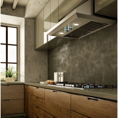 Elica 30" Stainless Steel 600 CFM Ducted (Vented) Wall Range Hood with Baffle Filter
