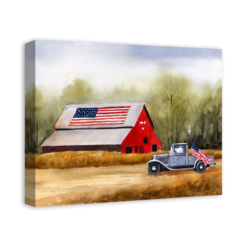 «Country Barn», impression sur toile tendue