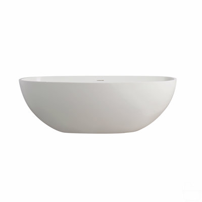 Baignoire de trempage autoportante 65,2 pouces
