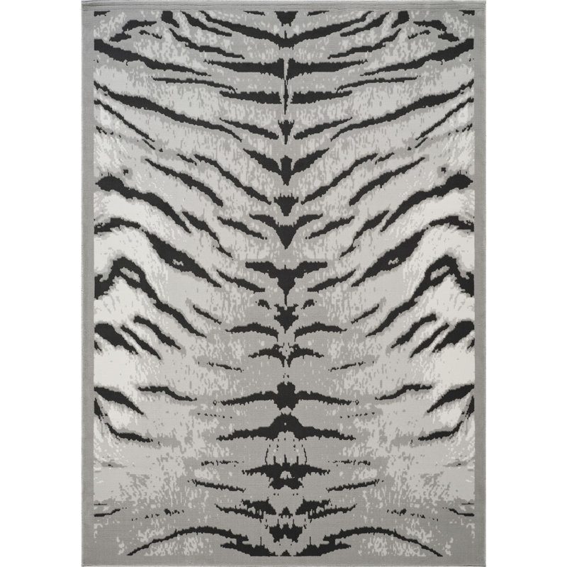 Tapis gris 5 pi 3 po x 7 pi, 5 pi 3 po x 7 pi