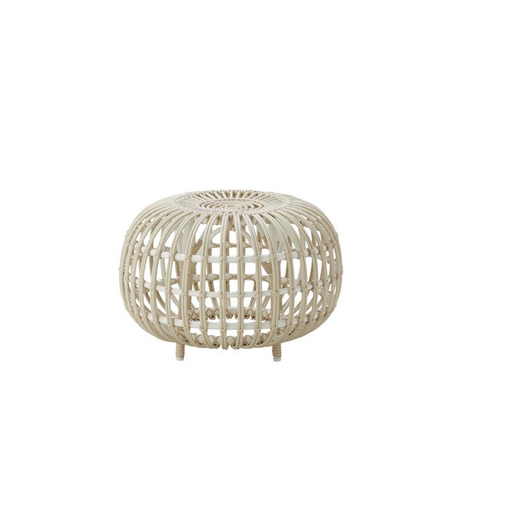 Petit repose-pieds en rotin Franco Albini