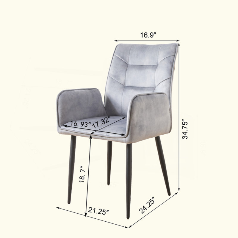 Chaises de salle à manger, Gris