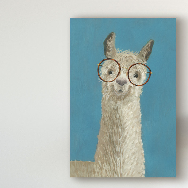 « llama spec iii », peinture sur toile tendue, H 32 po x l 22 po x P 2 po