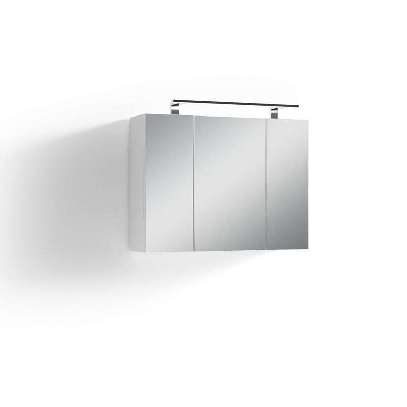 Euclide 800mm W 600mm H Surface Frameless Medicine Cabinet Mirror 3