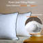White Goose Down Pillow, 650 Fill Power Luxury Hotel Collection for All Sleeper,100% Cotton Shell-166949025-166949024