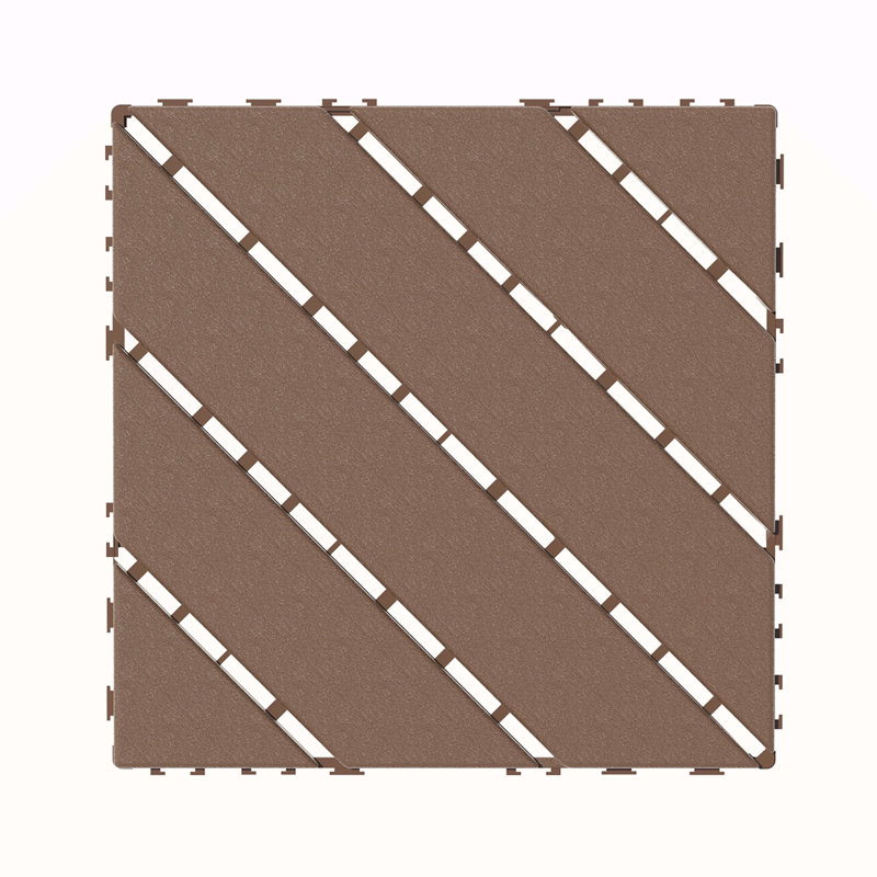 Carreaux de terrasse en plastique emboîtables, 44 paquets de tuiles de terrasse, 12 pouces x 12 pouces imperméables pour une utilisation toutes saisons, tuiles de terrasse pour piscine