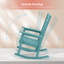 Chaise Adirondack à bascule en plastique Lichent-86803583