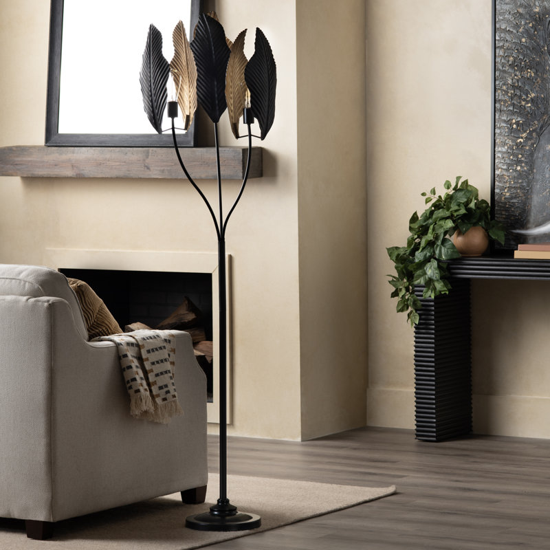 Lampe sur pied 66,25 "de haut avec abat-jour en métal