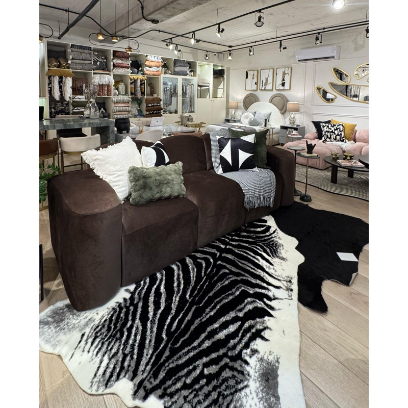 Tapis noir / blanc Dutton