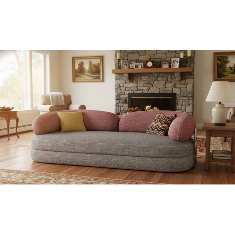 Canapé-lit convertible de 78,74 po de largeur, Gris
