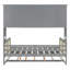 Lit de jour en bois pleine grandeur avec lit gigogne simple, armoire et tablette tout-en-un, gris-681961131-681961133