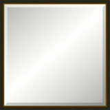 Distressed Black Old World Mirror