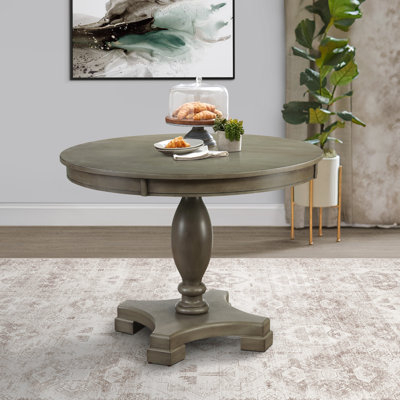 Huennefeld Round Solid Wood Base Dining Table