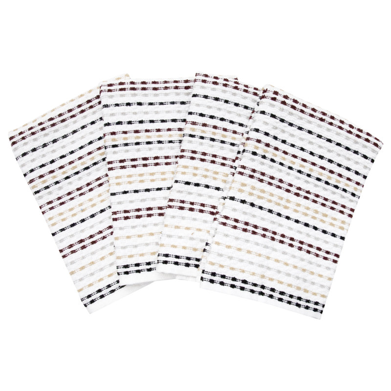 RITZ Cotton Pebble Bar Mop Towels, Neutral