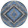 Machine Washable Indoor/Outdoor Xhevrie Blue Rug