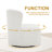 28" Wide Modern Upholstered Wing Back Swivel Barrel Chair-50377407
