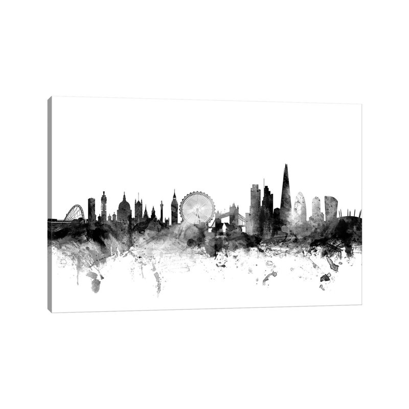 London, England In Black & White II by Michael Tompsett - Wrapped Canvas Gallery-Wrapped Canvas Giclée