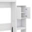 Grand lit escamotable intégré avec bureau, coiffeuse et armoires de rangement-711261727