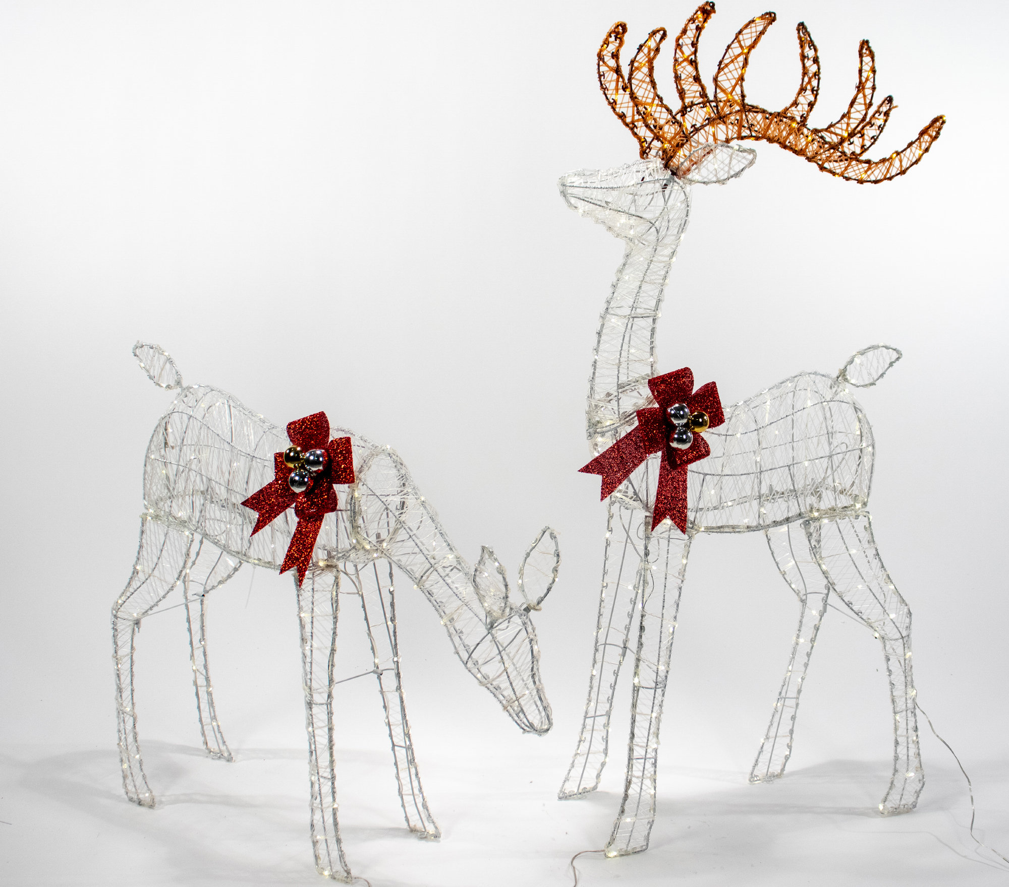 The Holiday Aisle® 2 Piece Flex Micro Led Deer Lighted Display Set Wayfair Canada 6654