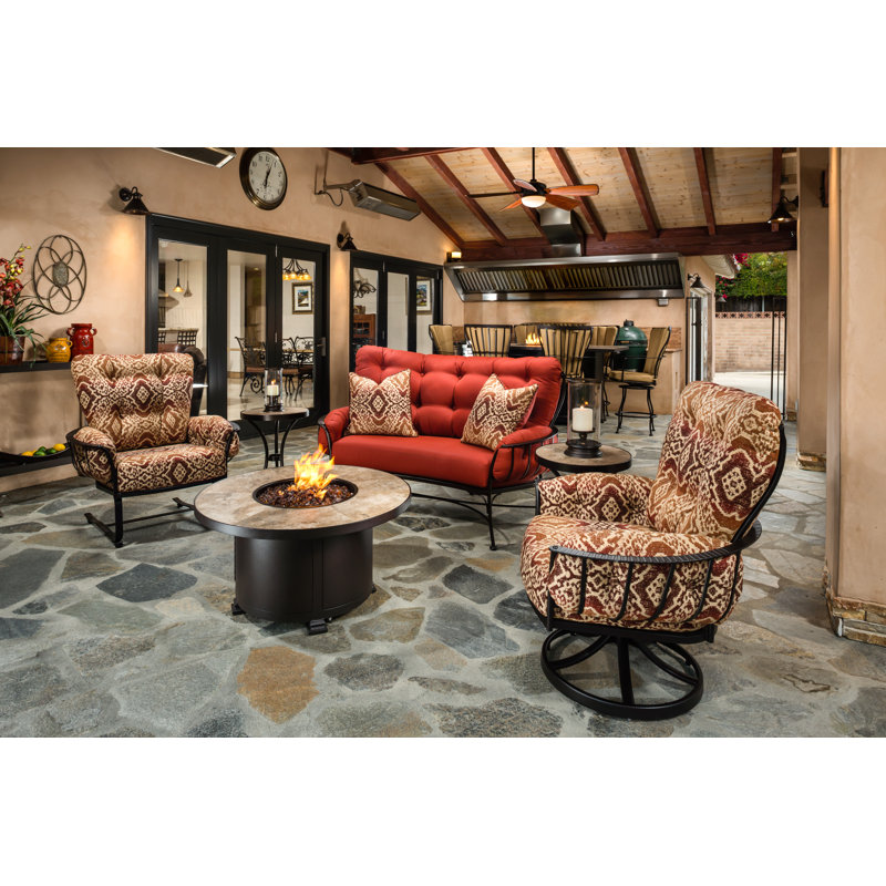 Monterra Outdoor Rocker Chair, Sahara Cafe, Carbon Black