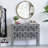 Circle Wall Mirror with Gold Iron Frame-821700145