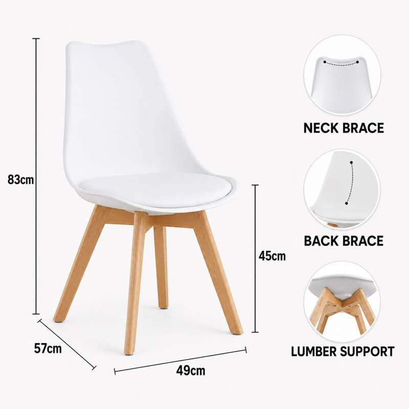 4 - Person Dining Set, White