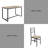 48" 5-Piece Wood Dining Table Set for 4 MDF Top, Curved Backrest, Space-Saving Tuck Design, 176 lb Table, 4.7" Slim Box-1065907523-1045342441-1045342447
