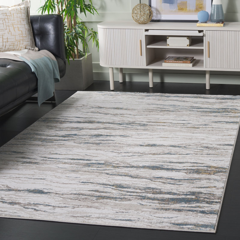 Tapis abstrait Keryn Performance, Rectangle 5 pi 3 po x 7 pi 6 po