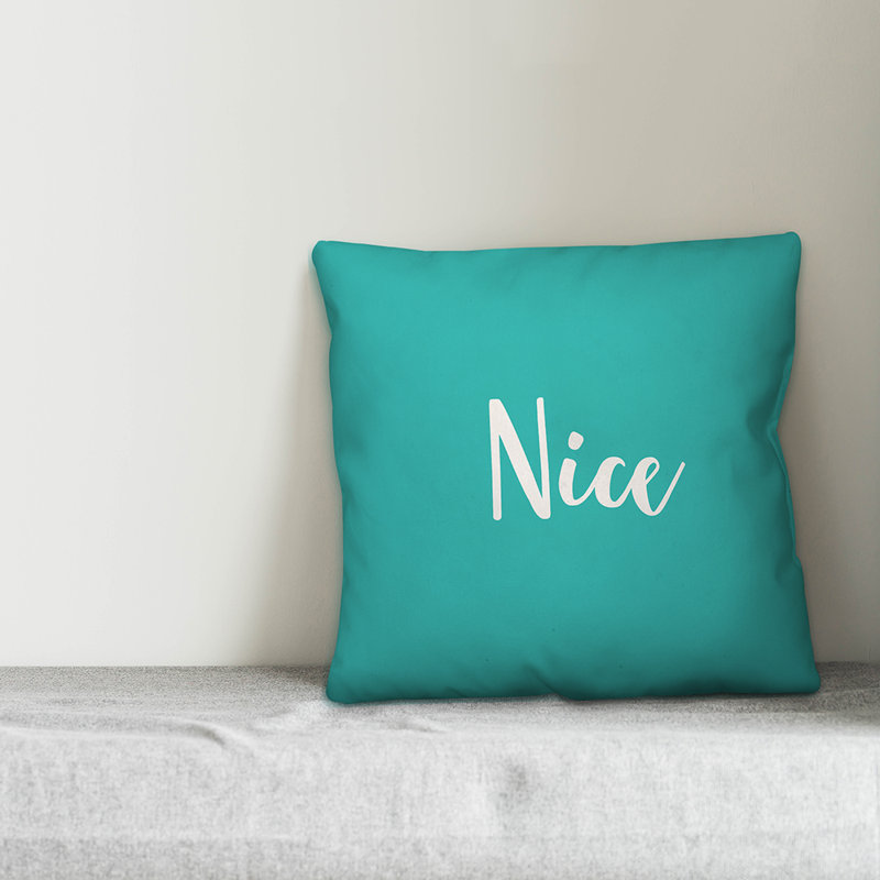  Joli coussin décoratif, Bleu sarcelle, Housse de coussin