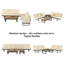 Canapé-lit d'extérieur avec fauteuil inclinable réglable-298840240