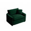 Fauteuil d'appoint simple en velours côtelé-1410417121