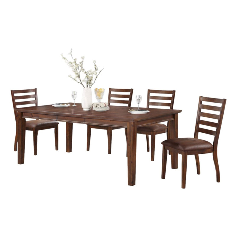 Ensemble repas, 5 pièces: table, 4 chaises