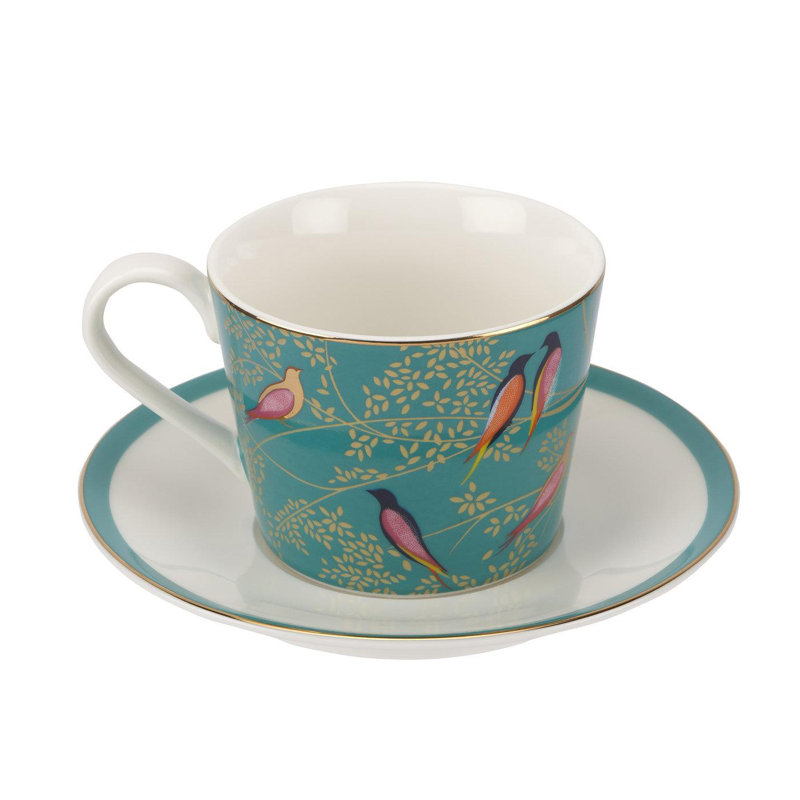 Sara Miller, Chelsea - Green Teacup & Saucer