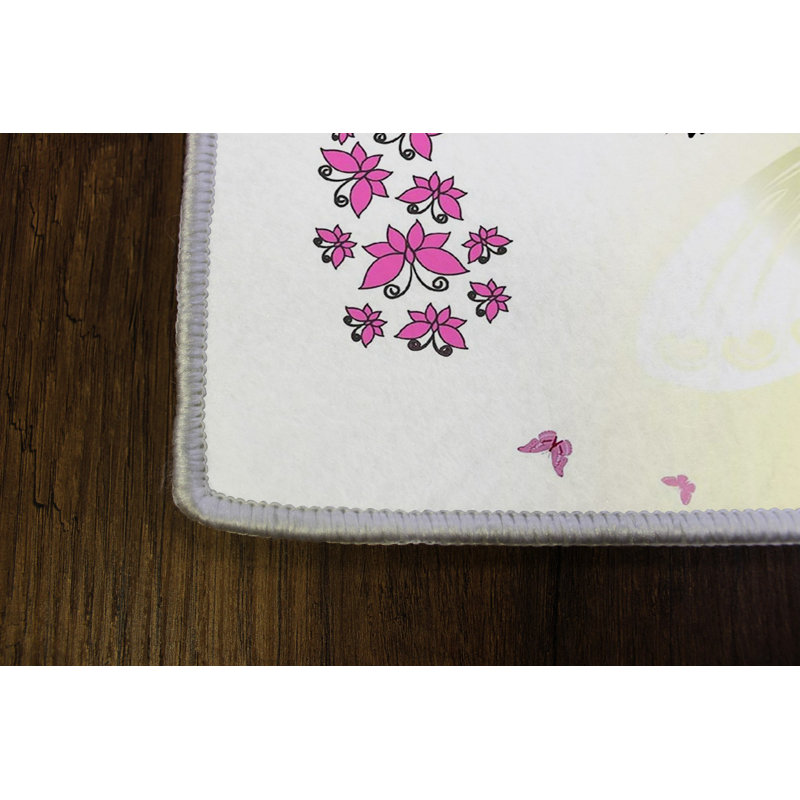 Tapis tissé de qualité supérieure, 5,2 x 7,5 pi, 100% polyester, antibactérien, antidérapant, hauteur des poils de 0,3 po | Lavable à la machine, impression numérique 3D | Parfait pour le salon, la chambre à coucher et le bureau
