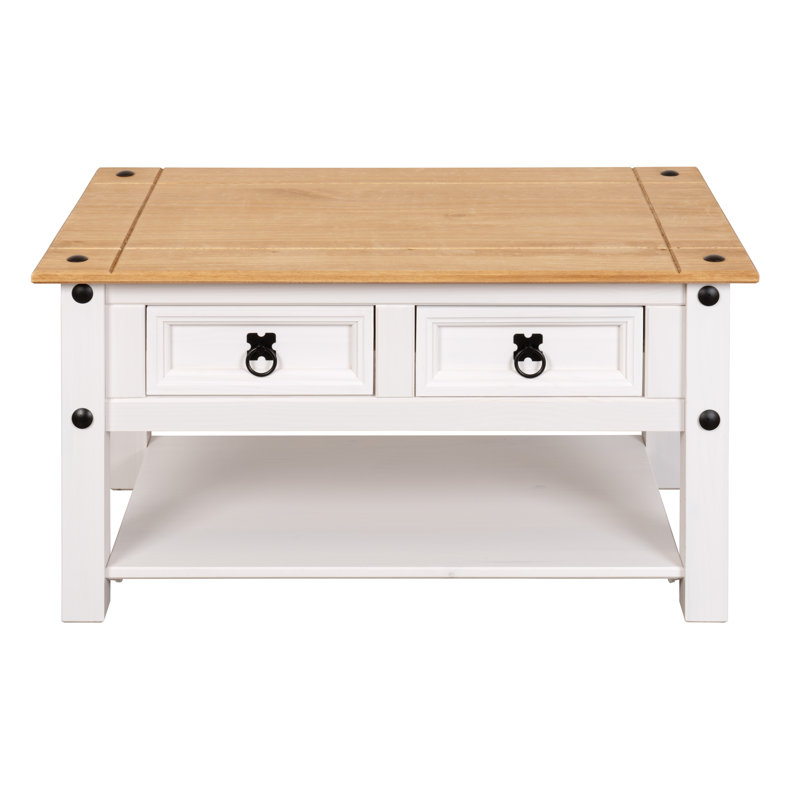 Solid Wood Coffee Table with Storage