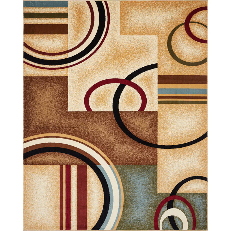 Vahig Geometric Area Rug, Rectangle 160cm x 220cm