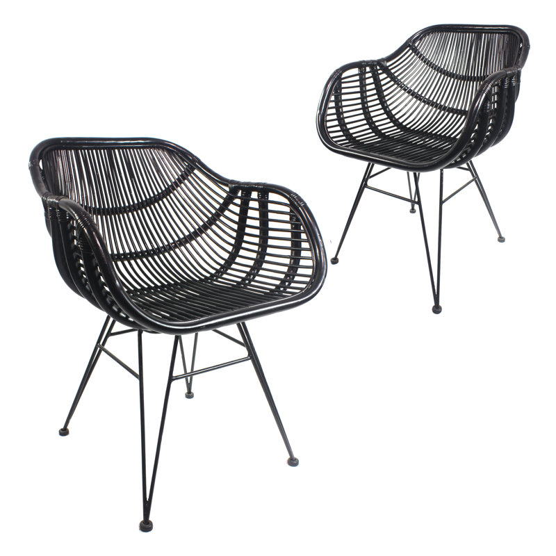 Chantilly 46cm H Side Chair in Black, Black
