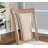 Upholstered Counter Stool with Solid Wood Frame
