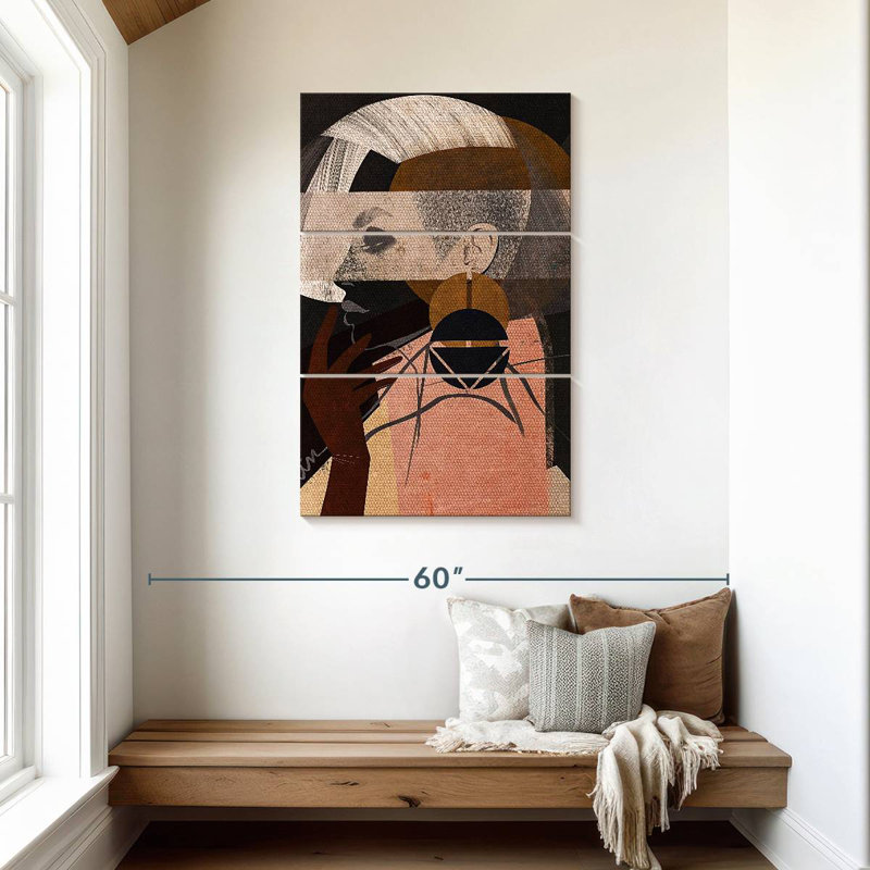 Leisha Face Off I, 45" H x 28" W