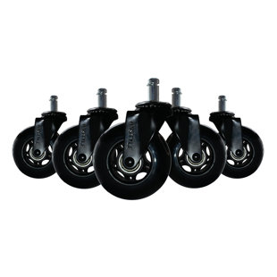 Set Of 5 Castors Office Chair Heavy-duty Castors Smooth-running Quiet Universal Castors