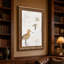 «Brown Shorebirds and Flying Birds», art mural sur toile-1438381610