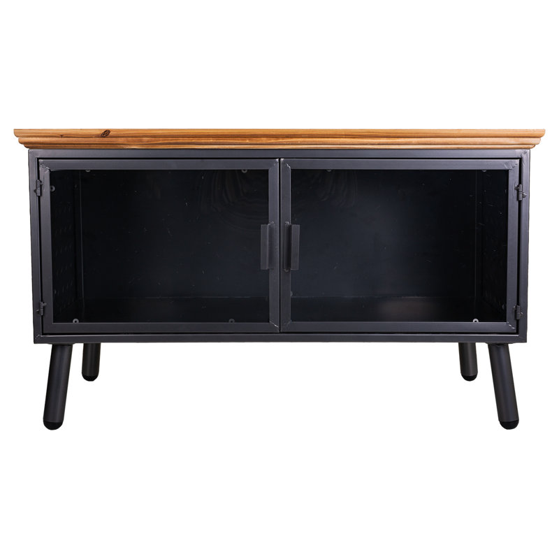 Coline Unfinished TV Stand for TVs up to 40" with Fireplace Included