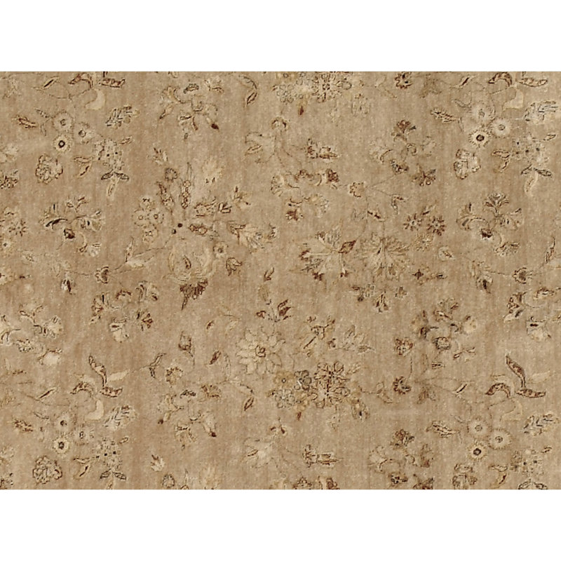 Handmade Silk and Wool Oriental Area Rug, Rectangle 9' x 12'