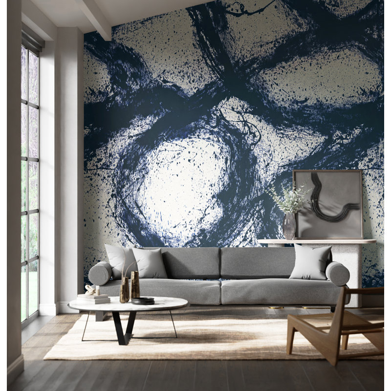 Enigmatic Wallpaper, Japanese Ink/Origami
