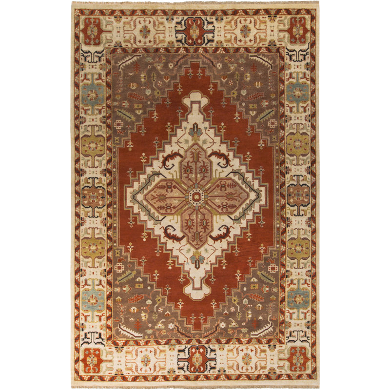 SAMPLE-Ostrander Hand-Knotted Wool Gray/Beige/Medium Gray Rug